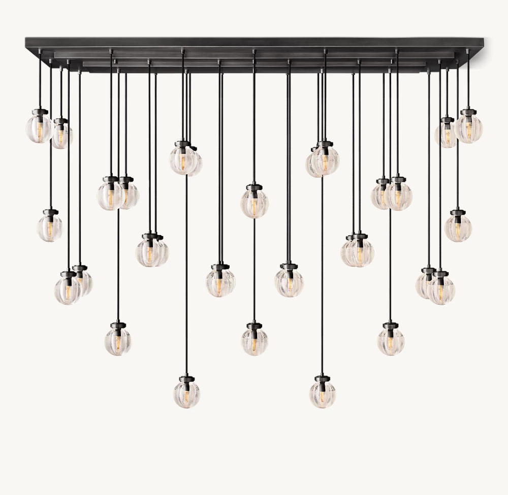PEARL RECTANGULAR CHANDELIER 72