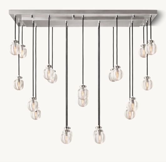 PEARL RECTANGULAR CHANDELIER 54