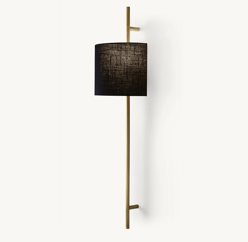 VELA OCTAGONAL BAR SCONCE - ROUND SHADE - Image 3