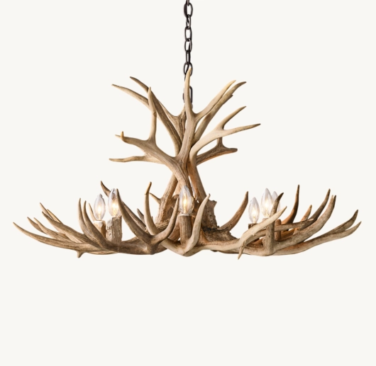 NATURAL ANTLER CHANDELIER 36