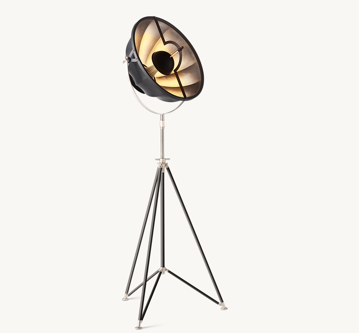FORTUNY® STUDIO 76 TRIPOD FLOOR LAMP - Black/ Bronze
