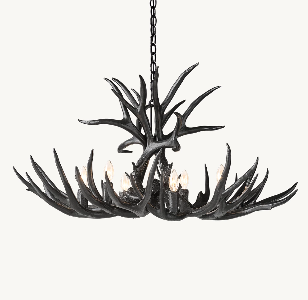 NATURAL ANTLER CHANDELIER 36