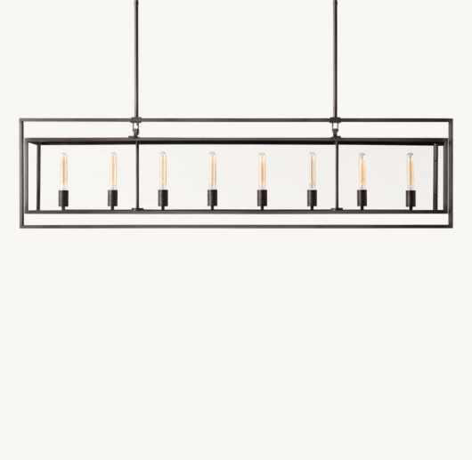 BECKMAN RECTANGULAR CHANDELIER 72