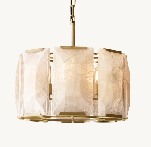 HARLOW CALCITE ROUND CHANDELIER 19