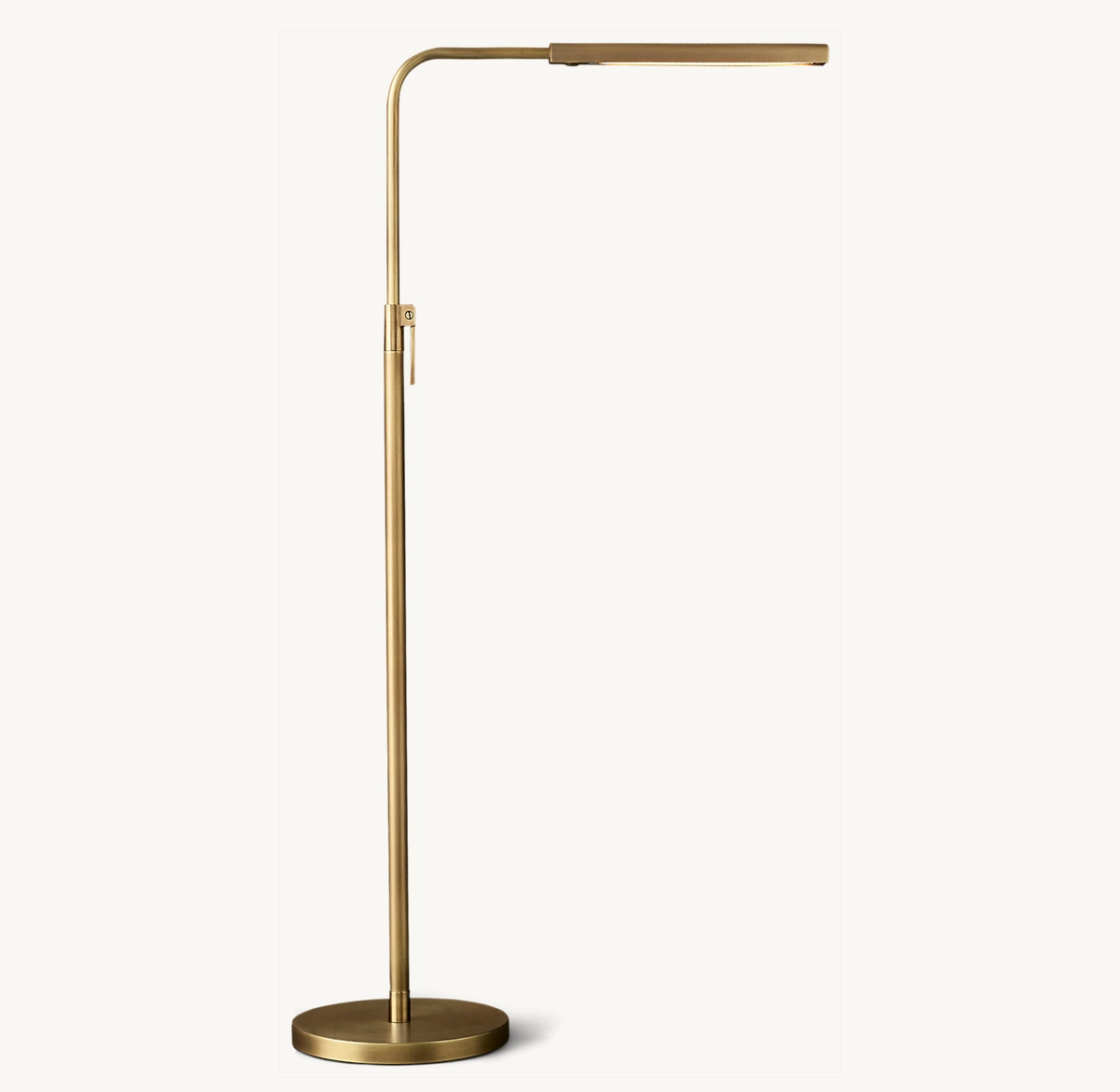 KNOX TASK FLOOR LAMP - Lacquered Burnished Brass
