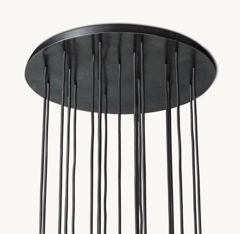 BOULE DE CRISTAL CLEAR GLASS ROUND CLUSTER CHANDELIER 24