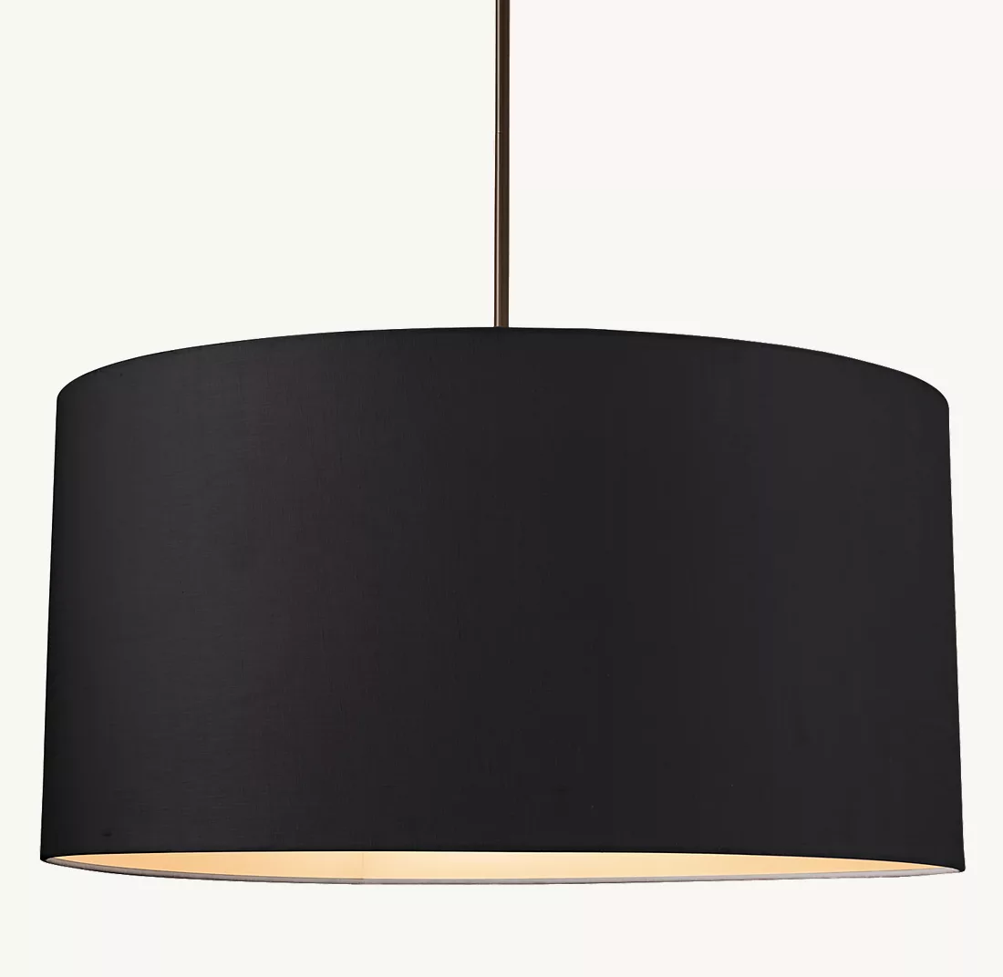CICERO DRUM PENDANT - Finish Options, Fabric Options