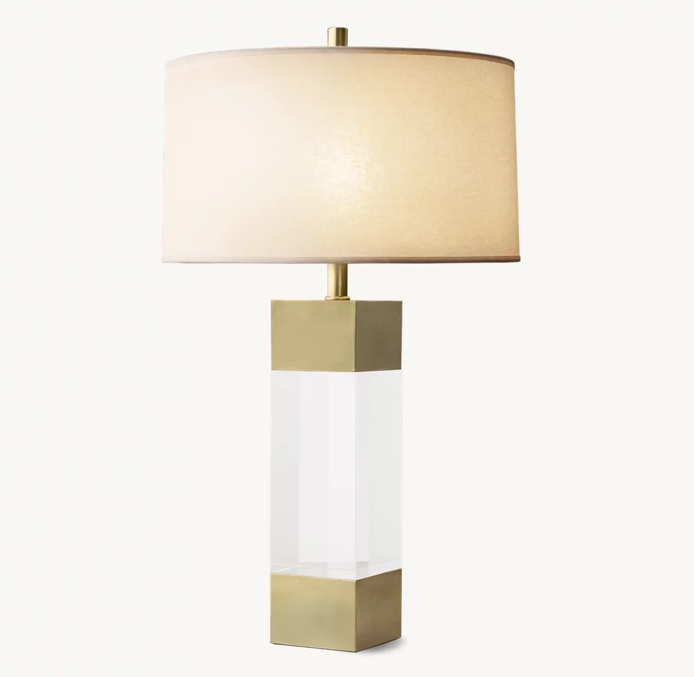 ALBA CRYSTAL BLOCK TABLE LAMP - Image 1