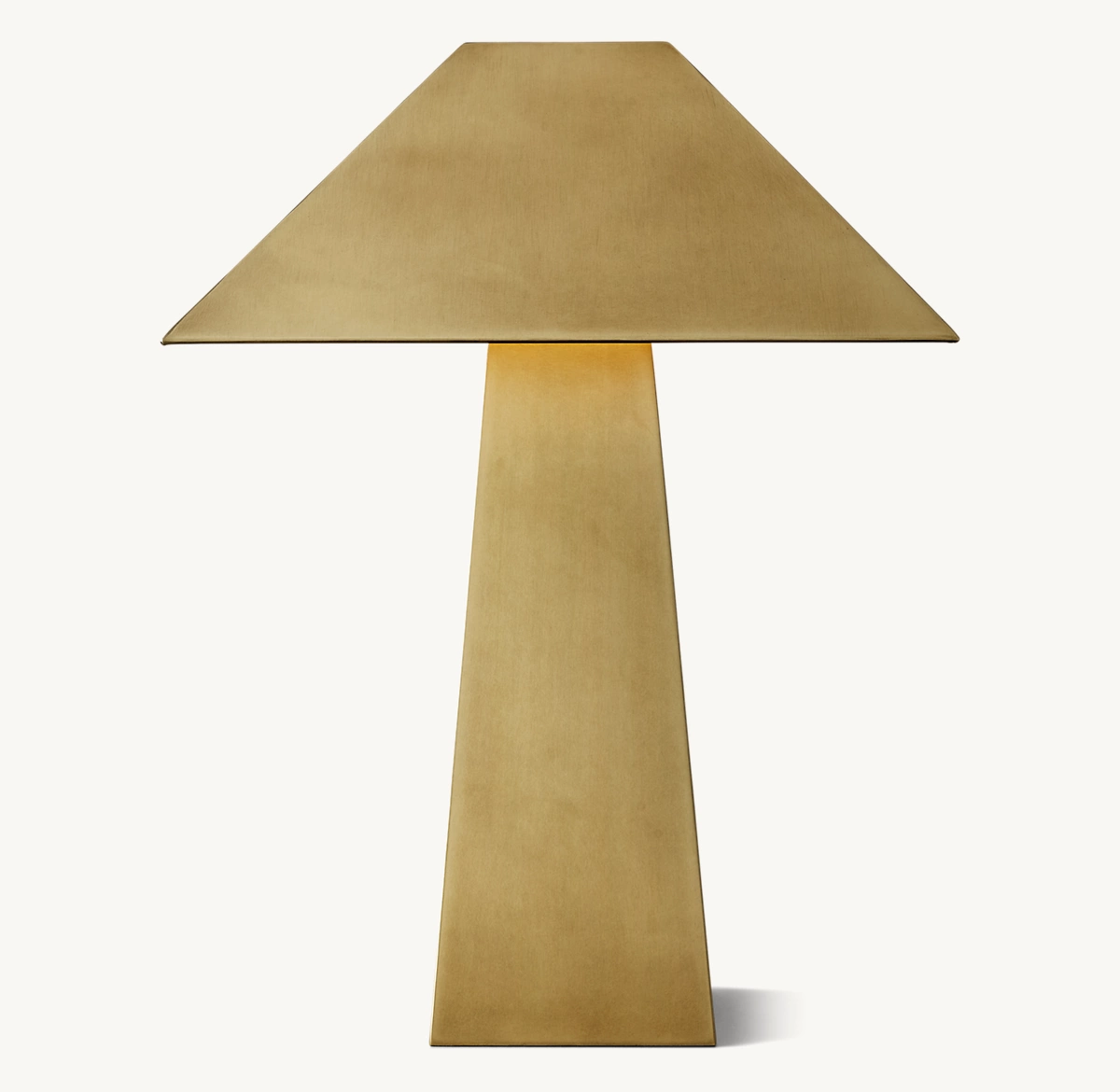 Mycena Obelisk Metal Table Lamp - Lacquered Burnished Brass