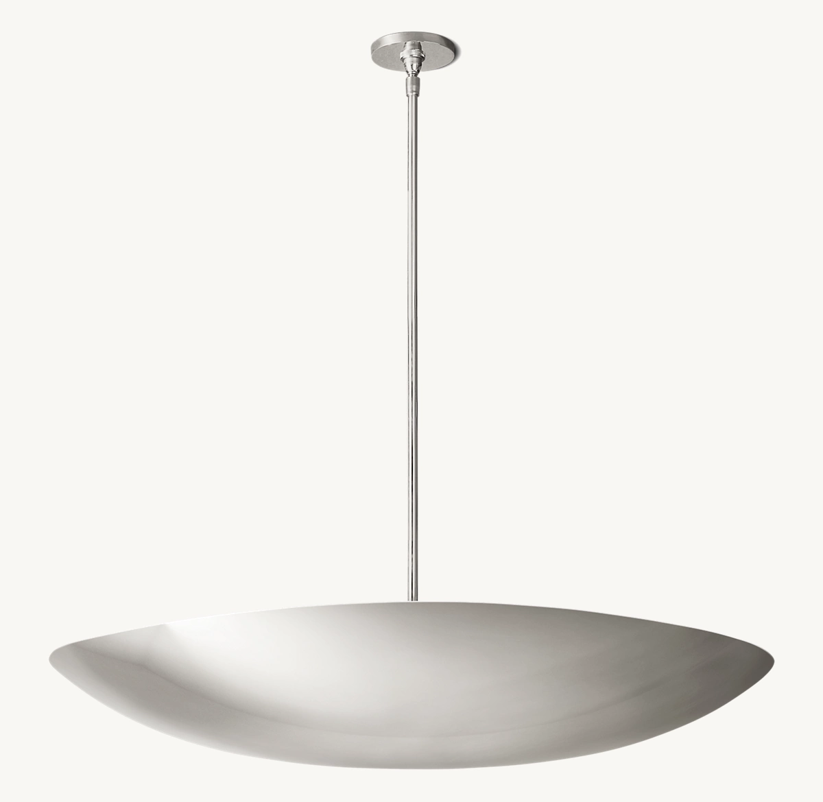 ITALIAN DISH PENDANT - Polished Nickel