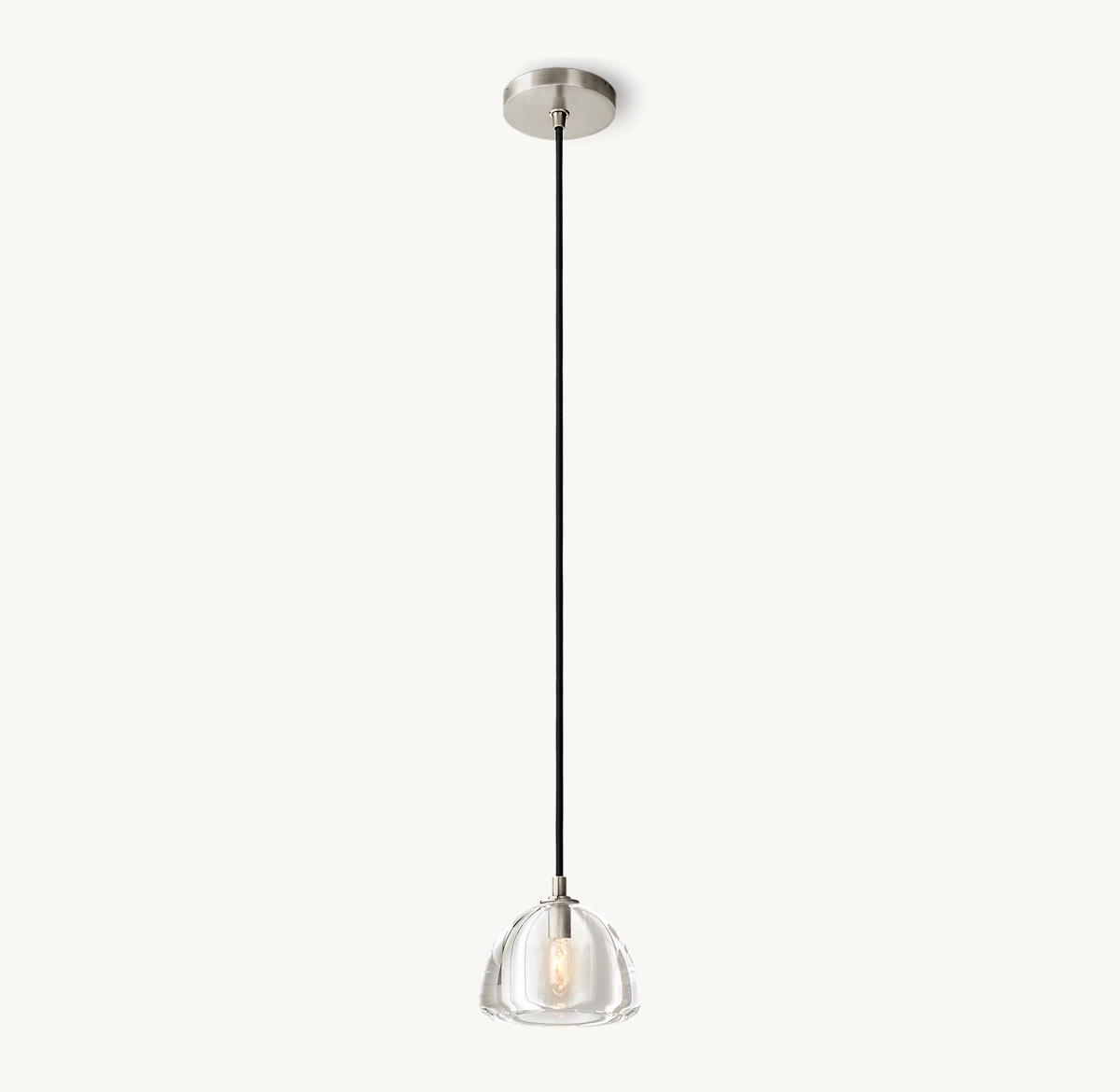 HEMISPHERE PENDANT - Satin Nickel