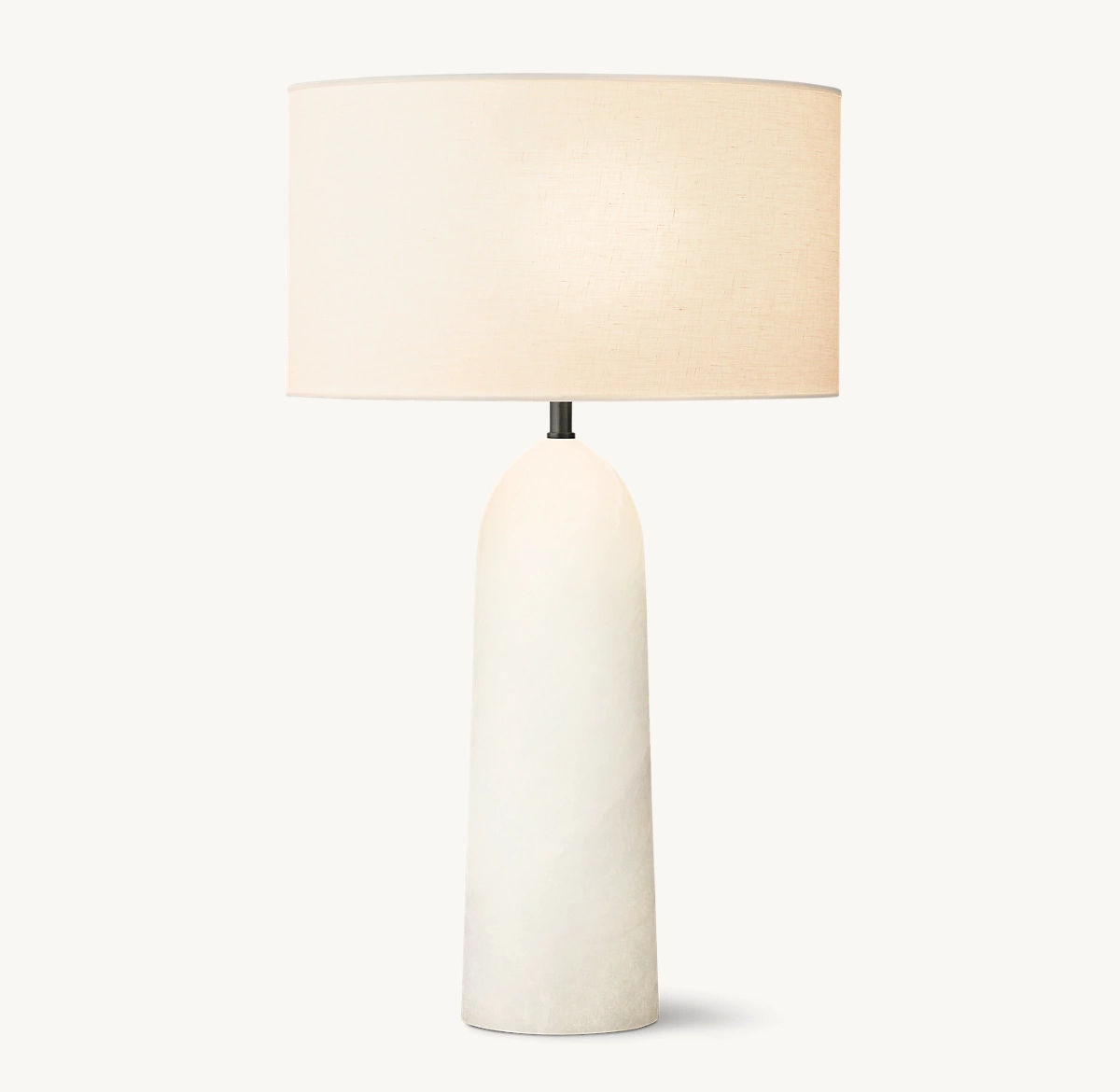 SAREZZO STONE TAPERED TABLE LAMP - Alabaster