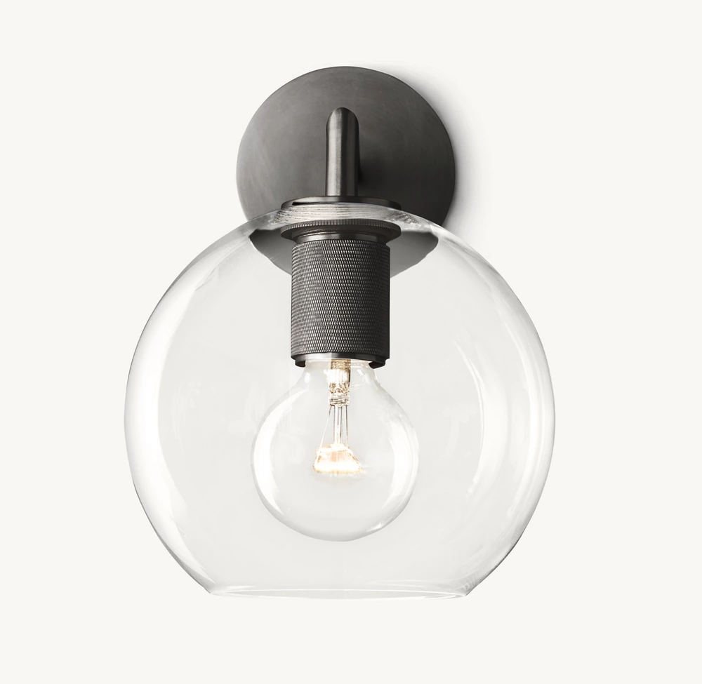 UTILITAIRE GLOBE SHADE SCONCE - Image 4