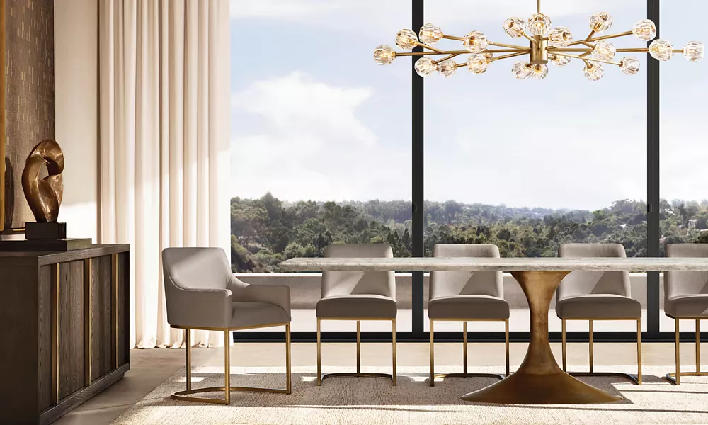 BOULE DE CRISTAL CLEAR GLASS OVAL CHANDELIER 72