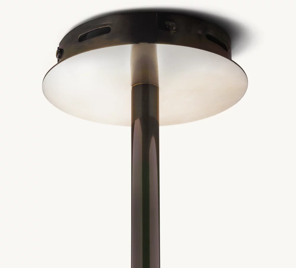 GLASS GLOBE MOBILE SIX-ARM CHANDELIER 55