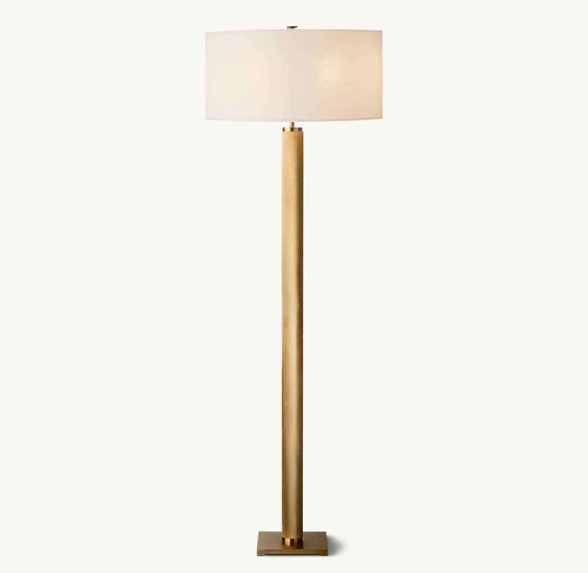 UTILITAIRE KNURLED FLOOR LAMP - Lacquered Burnished Brass