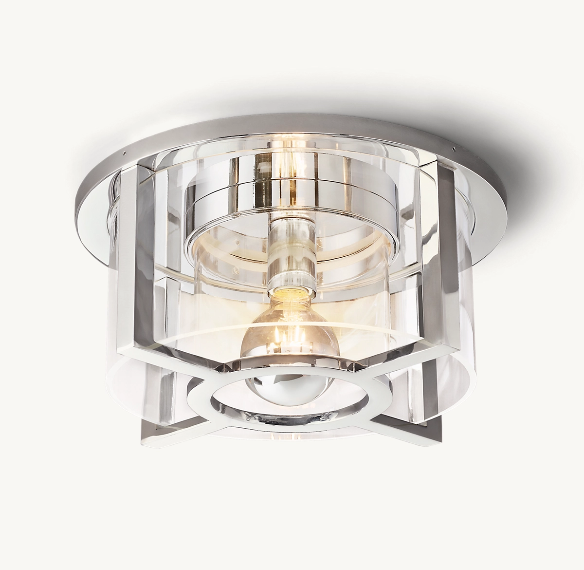 PÉTRUS ROUND FLUSHMOUNT - Polished Chrome
