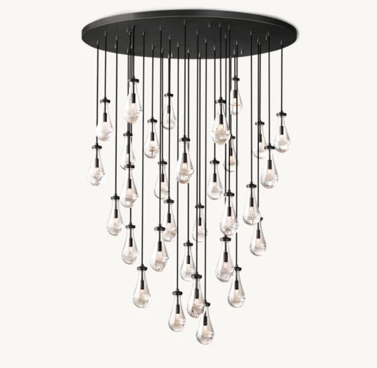 RAIN ROUND CHANDELIER 60