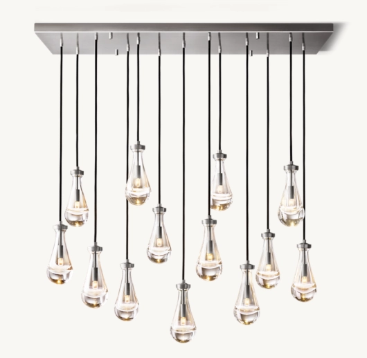 RAIN RECTANGULAR CHANDELIER 54