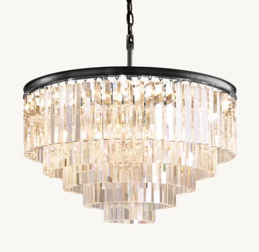 1920S ODEON ROUND CHANDELIER 32