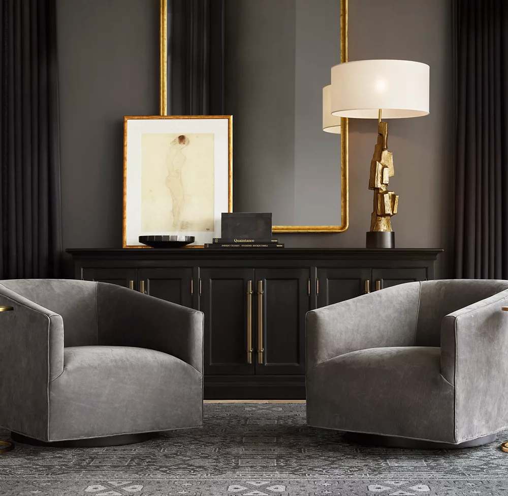 BRUTALIST CUBIST BUFFET LAMP - Image 5