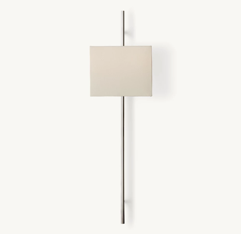 VELA OCTAGONAL BAR SCONCE - RECTANGULAR SHADE - Image 1