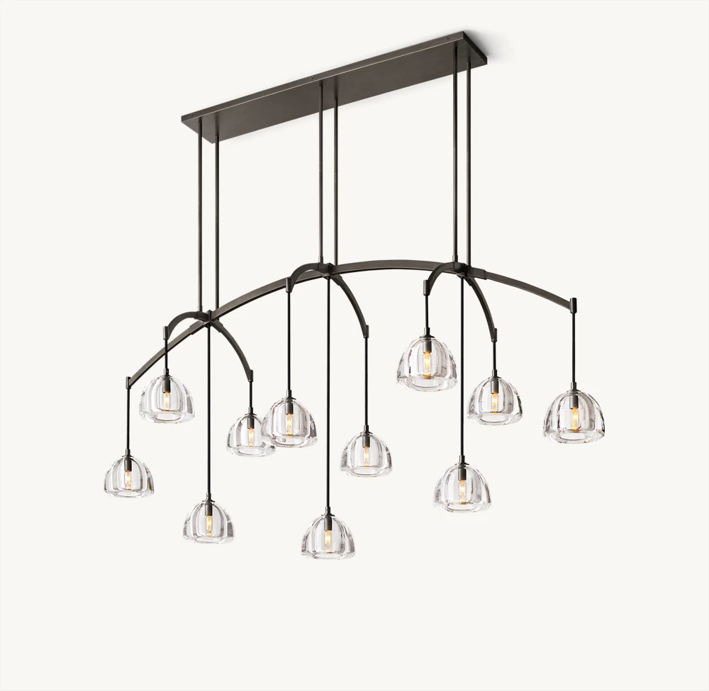 HEMISPHERE LINEAR CHANDELIER 72