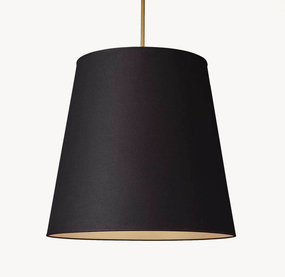 CICERO BARREL PENDANT - Finish Options, Fabric Options