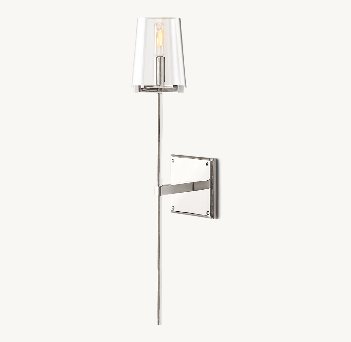 PAUILLAC TORCH SCONCE - Polished Nickel