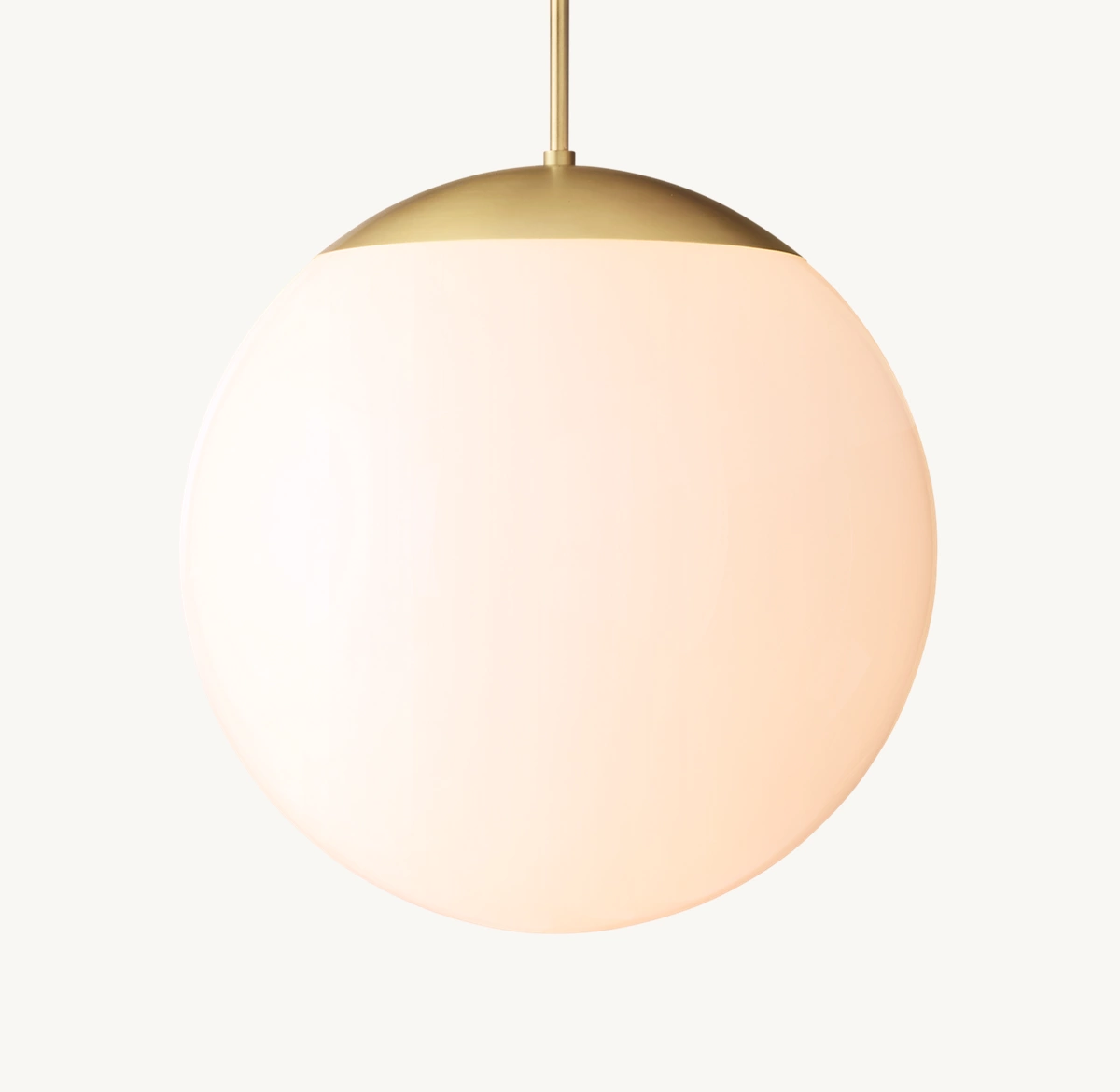 OPALINE PENDANT - Lacquered Burnished Brass