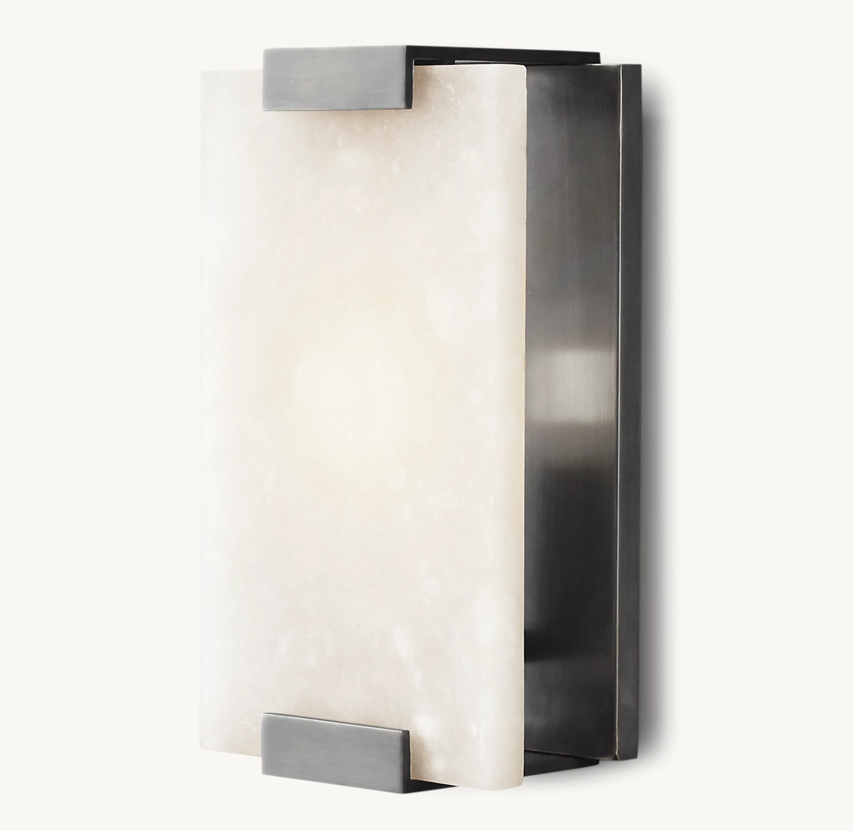 HAND-CARVED ALABASTER SCONCE - Bronze
