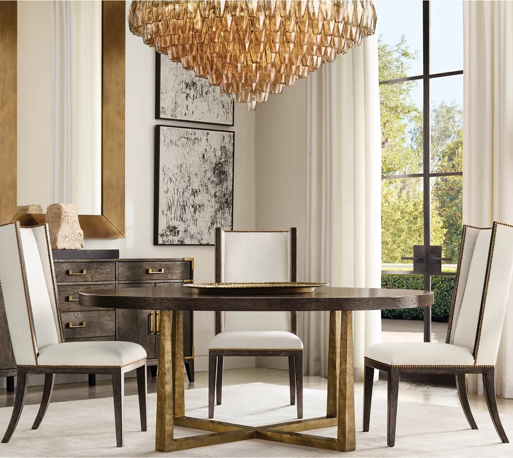 CHIARA SMOKE GLASS TIERED ROUND CHANDELIER 62