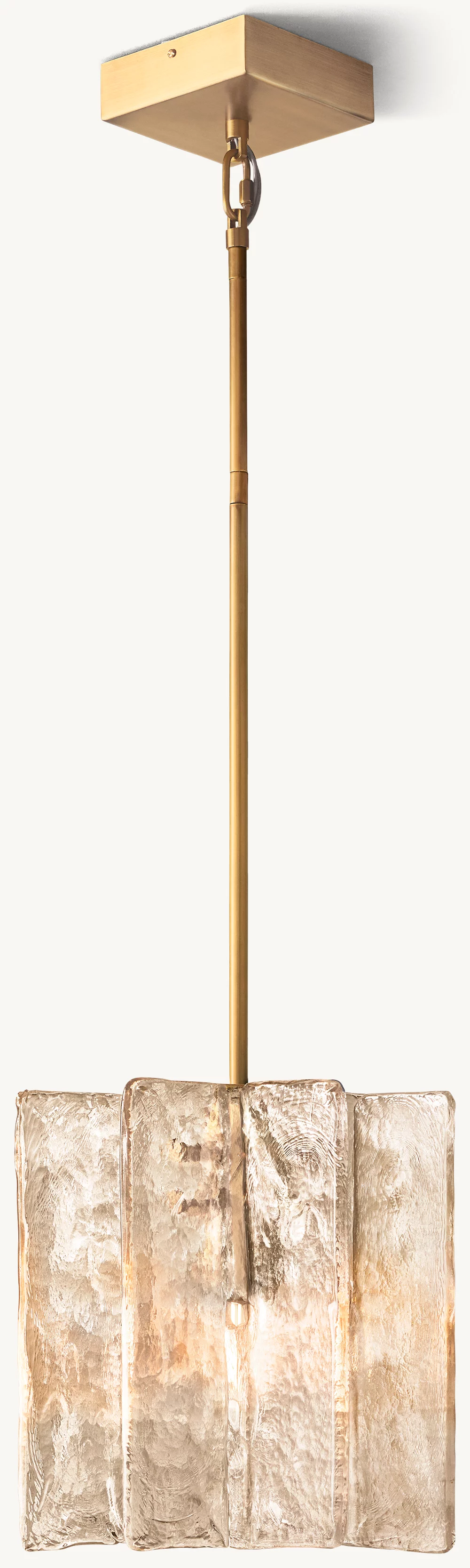 LATTICE SMOKE GLASS PENDANT - Image 1