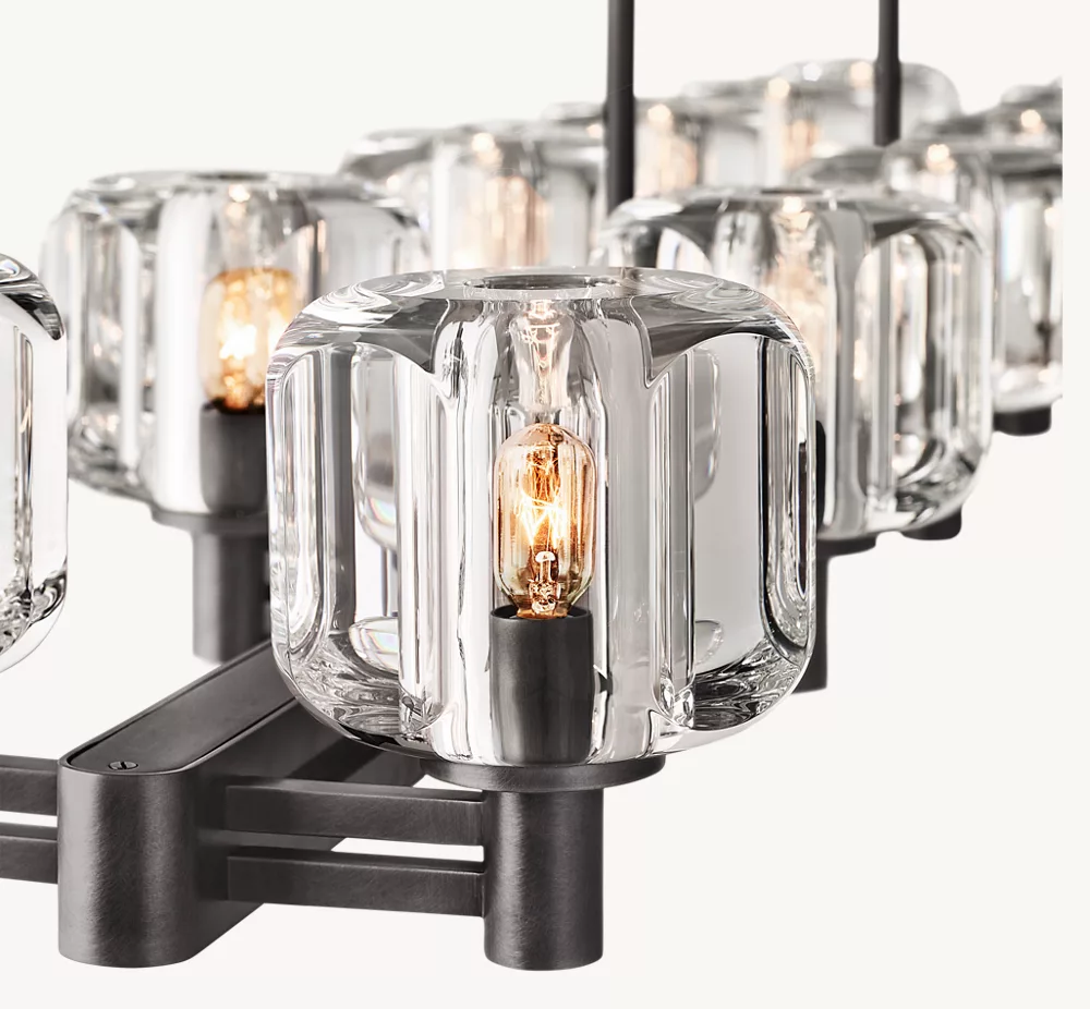 DEMARET DOUBLE LINEAR CHANDELIER 72