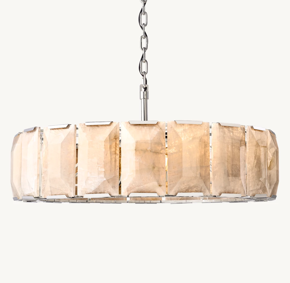 HARLOW CALCITE ROUND CHANDELIER 43