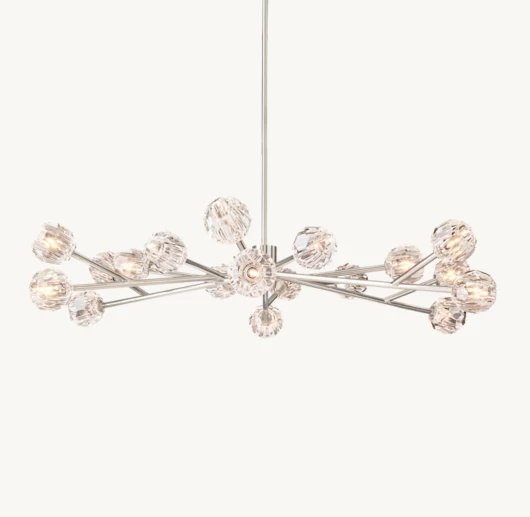 BOULE DE CRISTAL CLEAR GLASS ROUND CHANDELIER 60