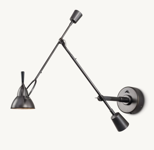 COUNTERPOISE SWING-ARM SCONCE