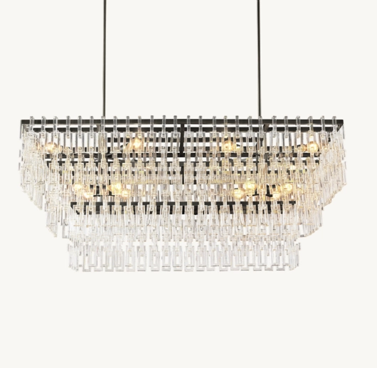 MARIGNAN TIERED RECTANGULAR CHANDELIER 60