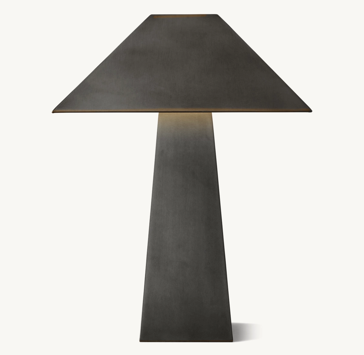 Mycena Obelisk Metal Table Lamp - Bronze