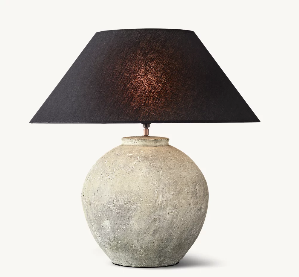 TERRA-COTTA OLIVE JAR TABLE LAMP - Image 2
