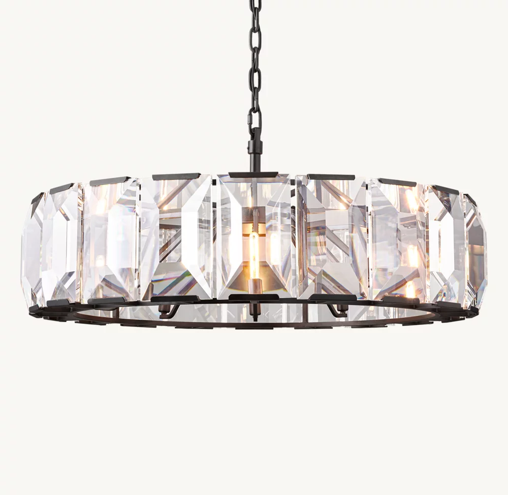 HARLOW CRYSTAL ROUND CHANDELIER 43