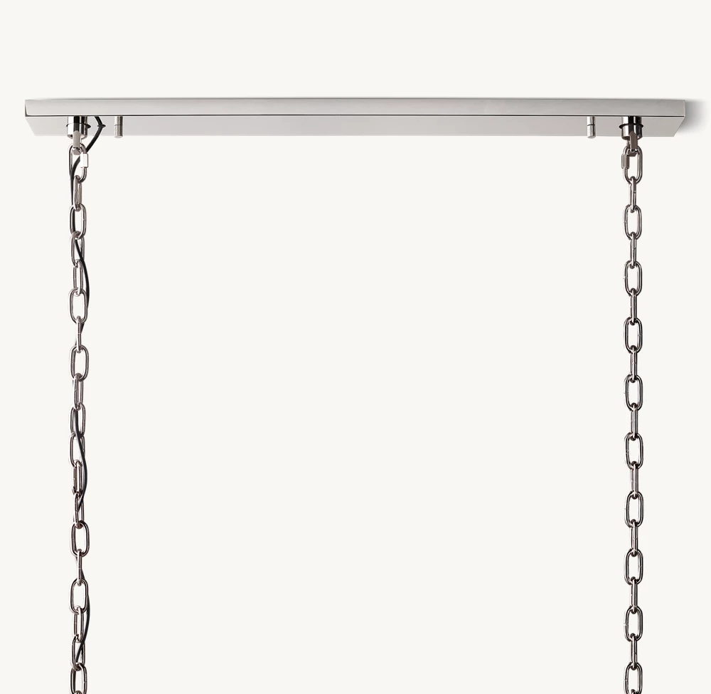 HARLOW CALCITE RECTANGULAR CHANDELIER 74