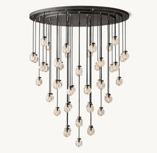 PEARL ROUND CHANDELIER 60