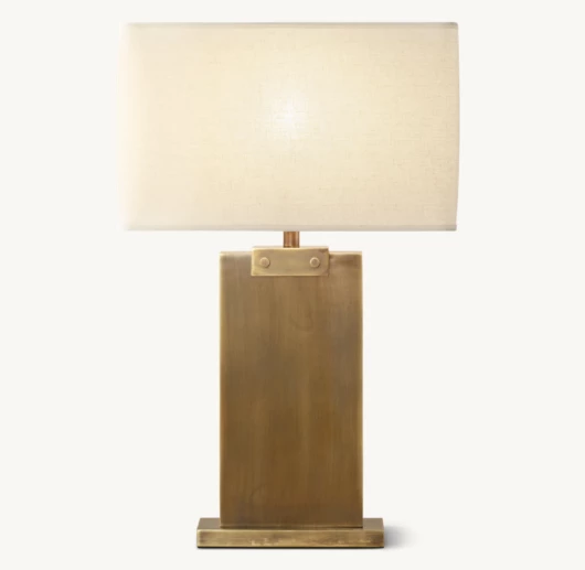 RECTANGULAR COLUMN TABLE LAMP