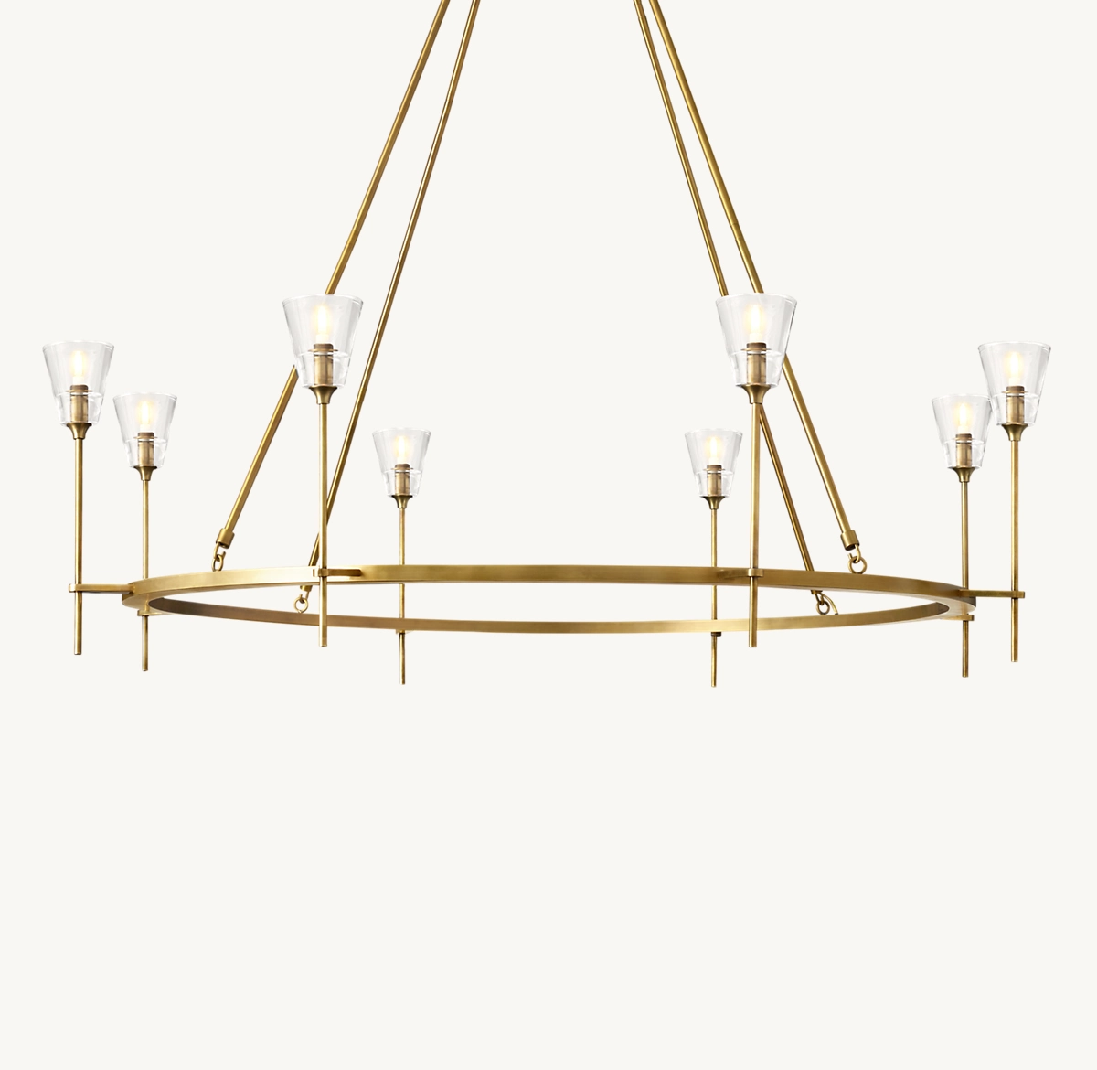 TORCHE DE VERRE ROUND CHANDELIER 58