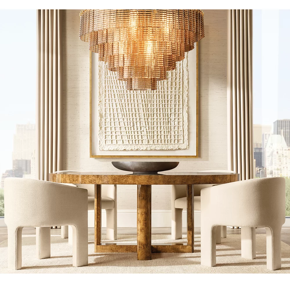 SIRENE SMOKE GLASS ROUND CHANDELIER 65