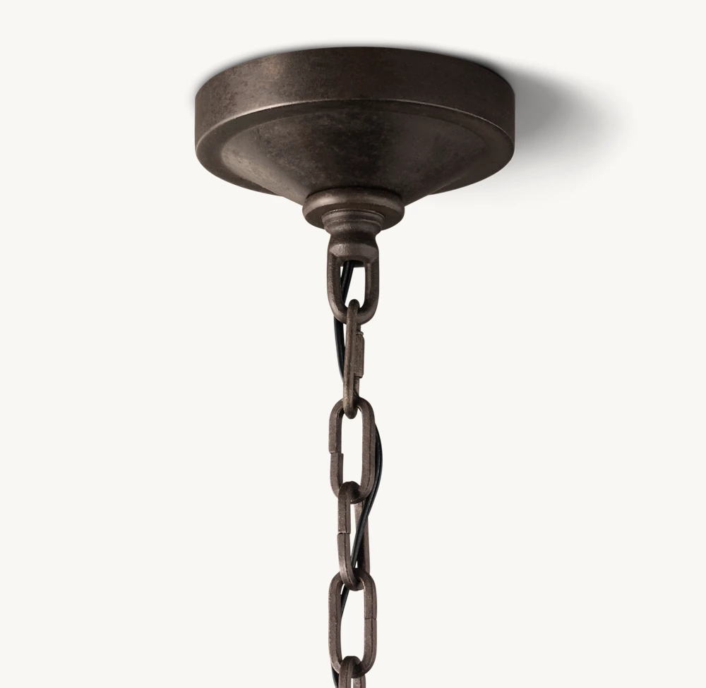 19TH C. ENGLISH OPENWORK ROUND CHANDELIER 72