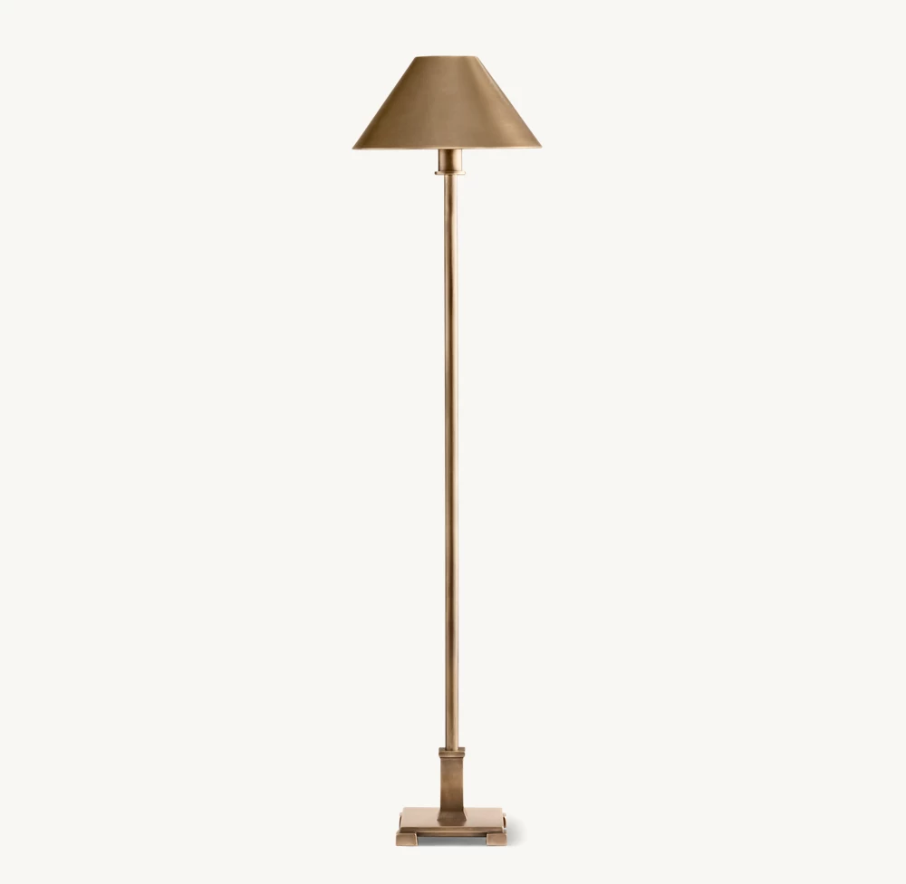PETITE CANDLESTICK METAL SHADE BUFFET LAMP - Image 7