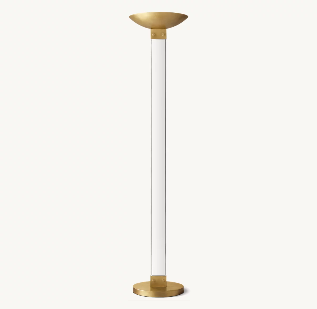 PIERI TORCHIÈRE FLOOR LAMP - Lacquered Burnished Brass
