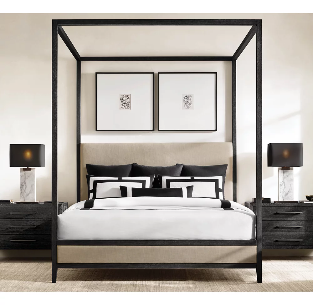 RECTANGULAR COLUMN MARBLE TABLE LAMP - Image 3